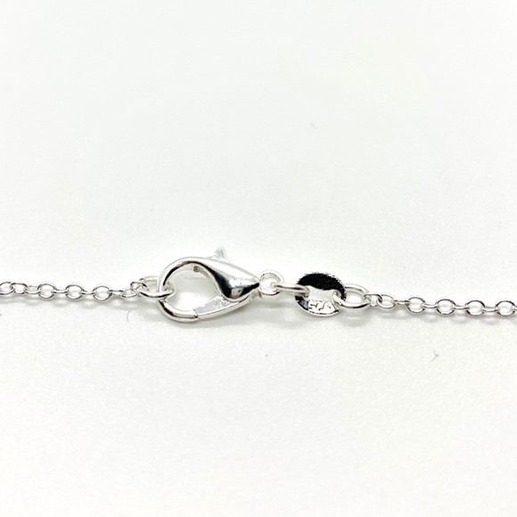 925 Black Mermaid Scale Pendant Necklace - Picture 4 of 4